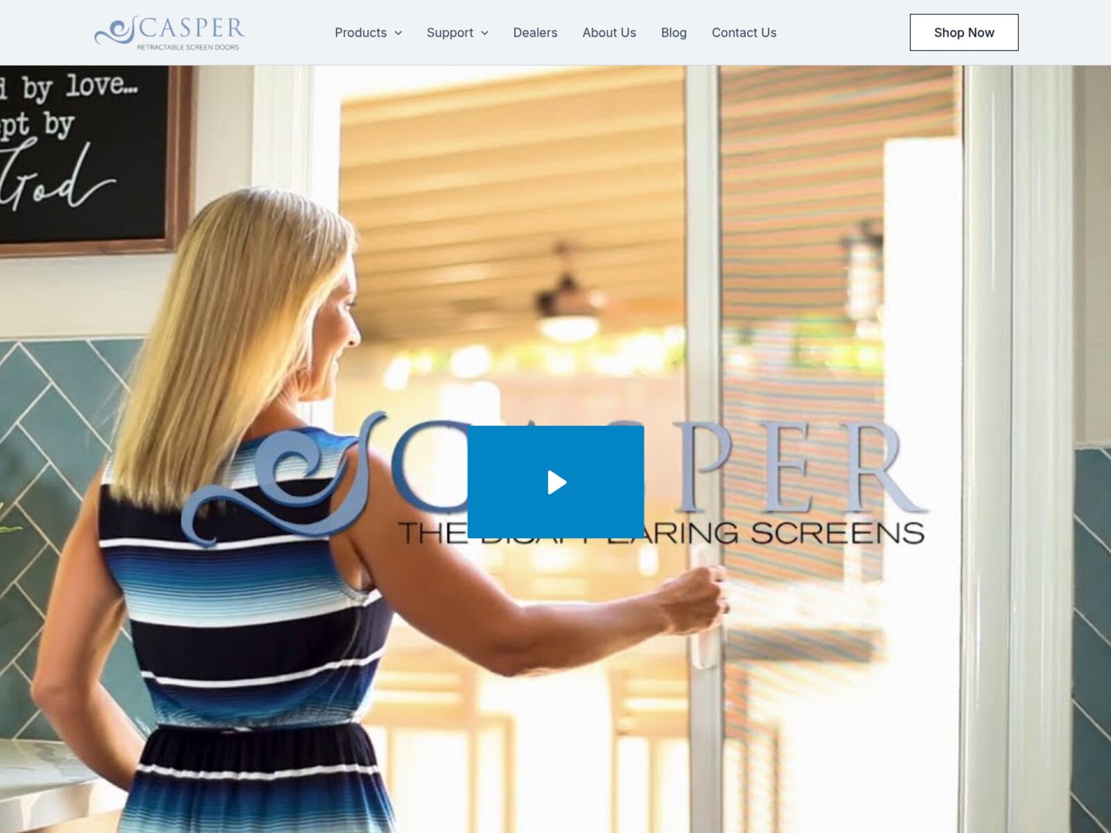Casper Screens website screenshot
